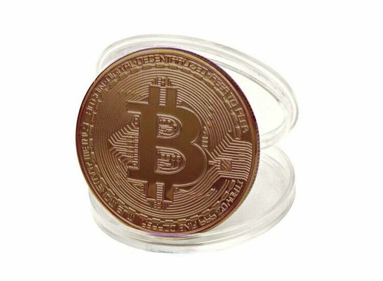 Сувенирная монета Bitcoin (Бронза)